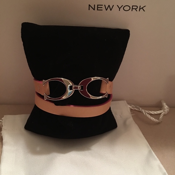 COACH DOUBLE WRAP LEATHER SIGNATURE C BRACELET - Picture 6 of 8